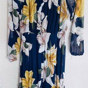 Floral Long Sleeve Maxi Dress